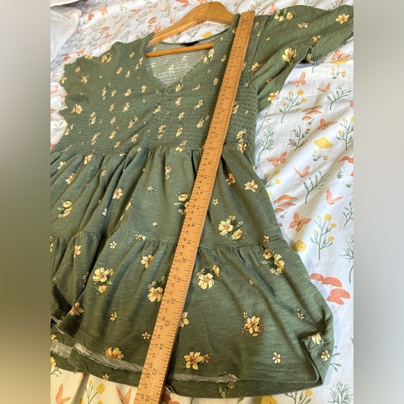 Torrid size 2X cotton modal slub b-neck smocked top short sleeve - Picture 6 of 8